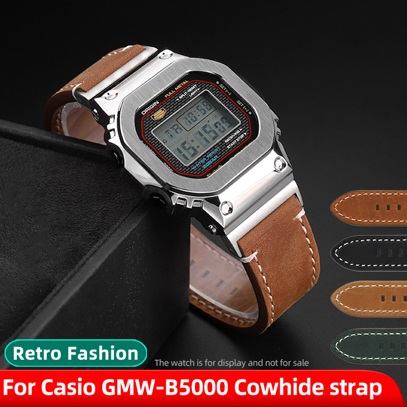 Luxury Watch Casio - GMW-B5000 Vintage Cowhide strap For Casio
