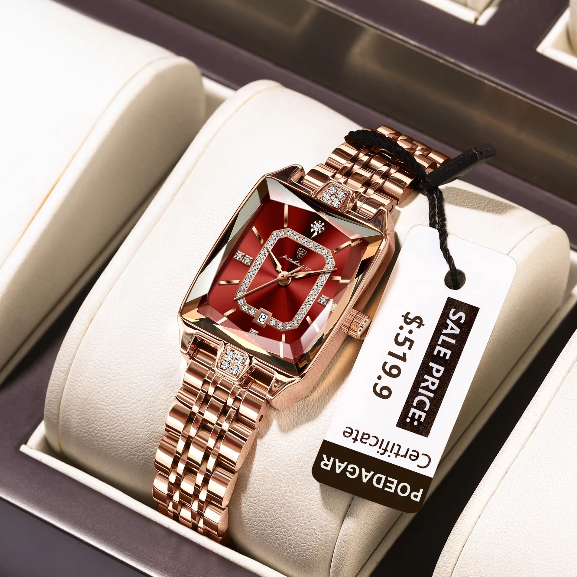 Luxury Women'S Watch - POEDAGAR Fashion Elegant Women Wristwatch Waterproof