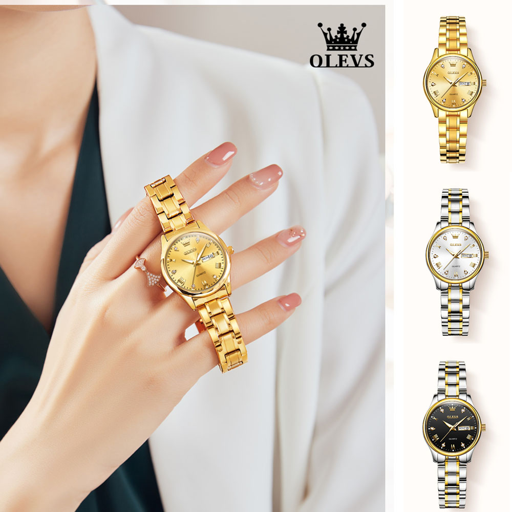 OLEVS 5563 New Fashion Women Q - огляд і ціна Luxury Watch Moon Phase