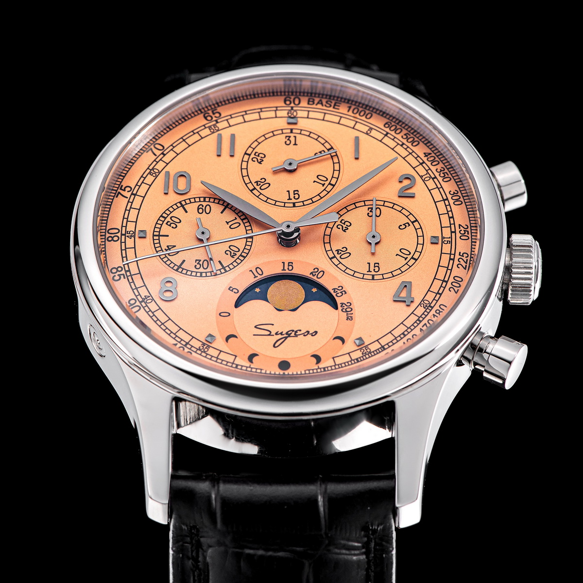Sugess Watch of Men Chronograp - огляд і ціна Moonphase Complication Watch