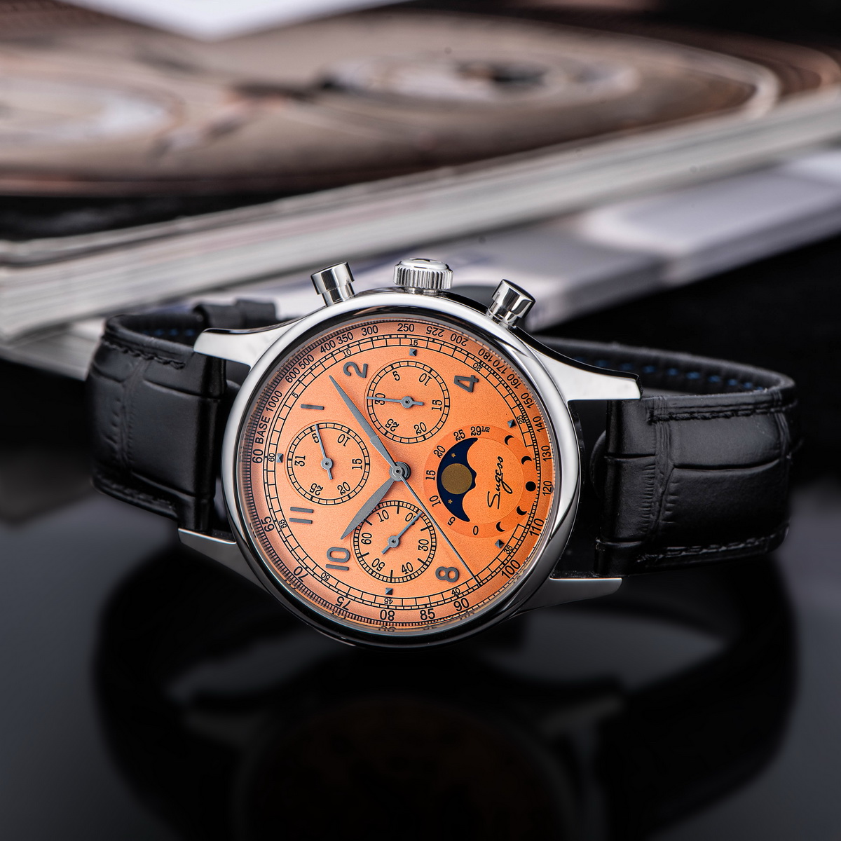 Sugess Watch of Men Chronograp - огляд і ціна Moonphase Complication Watch