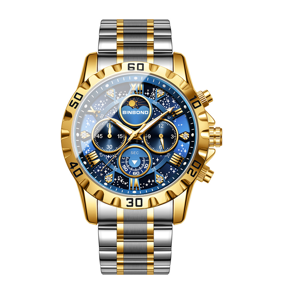 2026 Men Watch Light Luxury Bu - огляд і ціна Moonphase Complication Watch