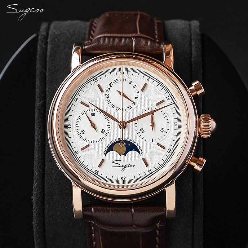 Sugess Mechanical Men Watch Or - огляд і ціна Moonphase Complication Watch