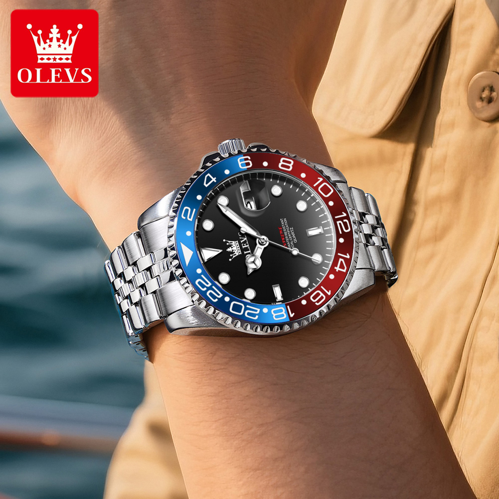 OLEVS 5657 Original Brand Men' - огляд і ціна Luxury Watch Moon Phase