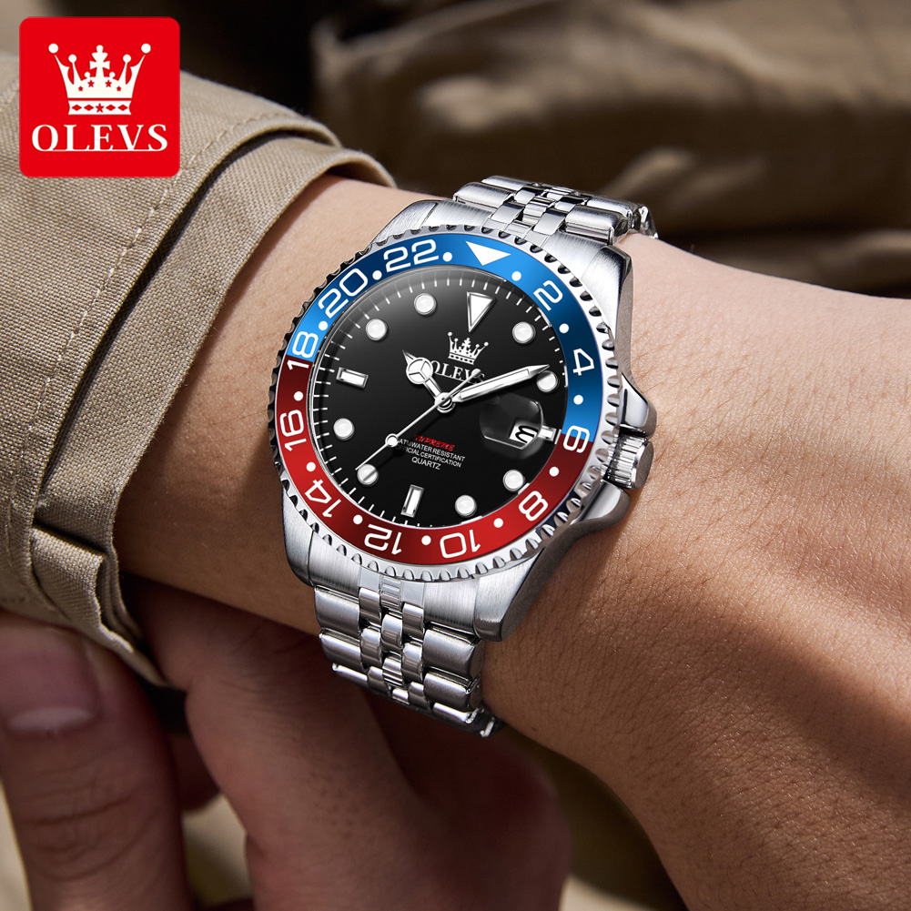 OLEVS 5657 Original Brand Men' - огляд і ціна Luxury Watch Moon Phase