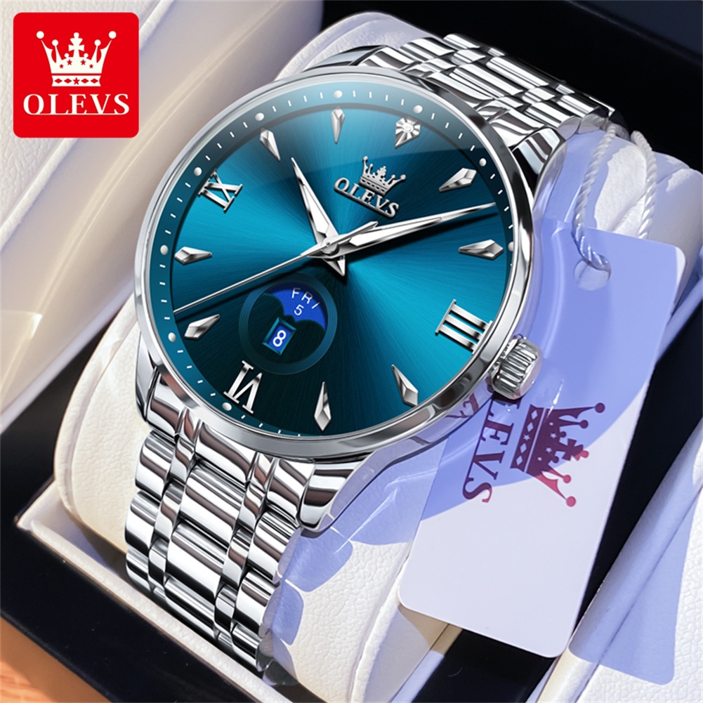 OLEVS Moon Phase men's watches - огляд і ціна Luxury Watch Moon Phase