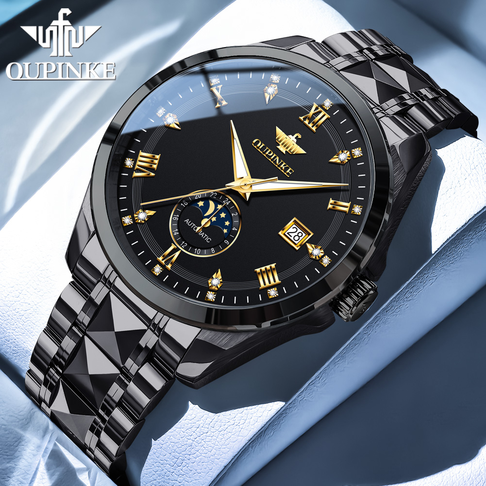 OUPINKE 3265 man watch moon ph - огляд і ціна Luxury Watch Moon Phase