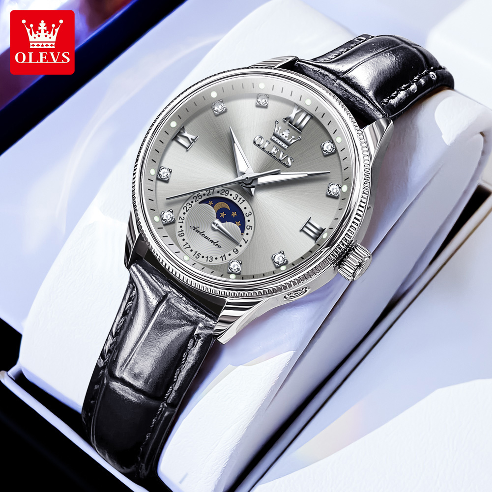 OLEVS Moon Phase Fashion Women - огляд і ціна Luxury Watch Moon Phase
