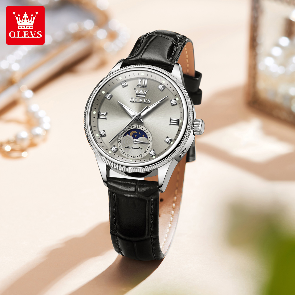 OLEVS Moon Phase Fashion Women - огляд і ціна Luxury Watch Moon Phase