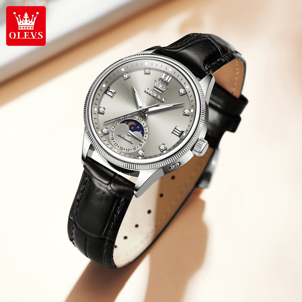 OLEVS Moon Phase Fashion Women - огляд і ціна Luxury Watch Moon Phase