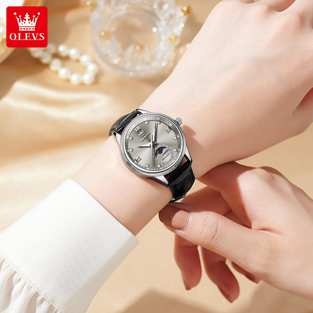 OLEVS Moon Phase Fashion Women - огляд і ціна Luxury Watch Moon Phase