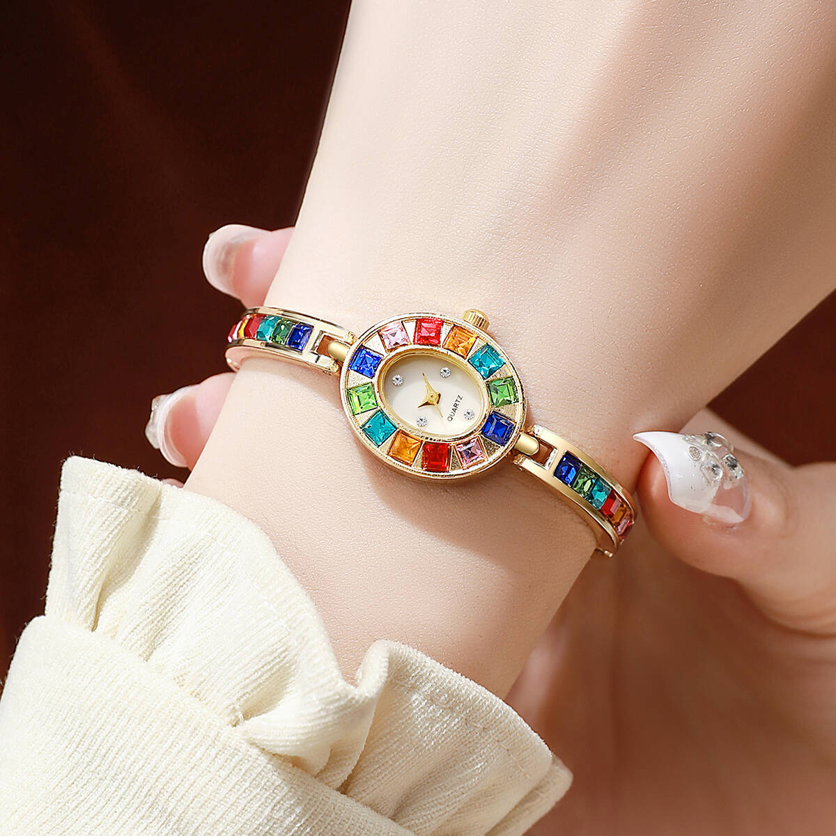 2PCS/Set Luxury Rhinestone Wom - огляд і ціна Luxury Women'S Watch