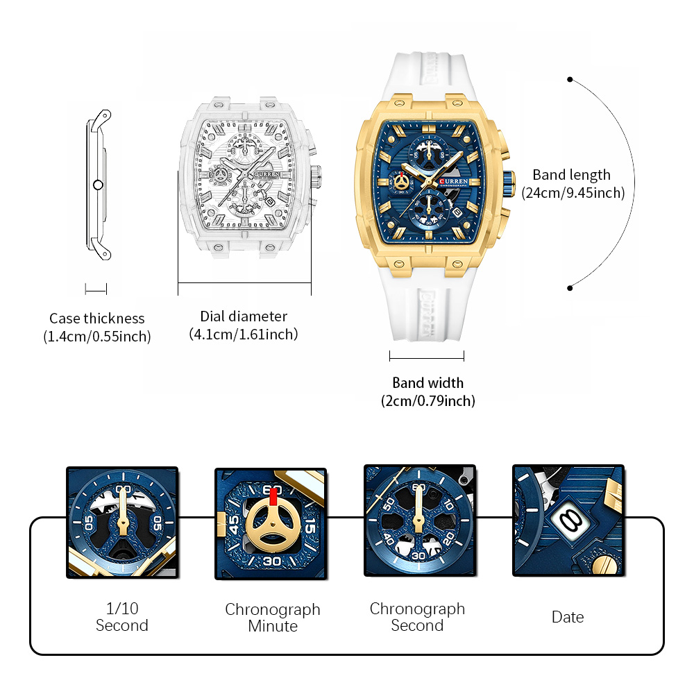 CURREN Luxury Vintage Watch fo - огляд і ціна Luxury Watch For Men