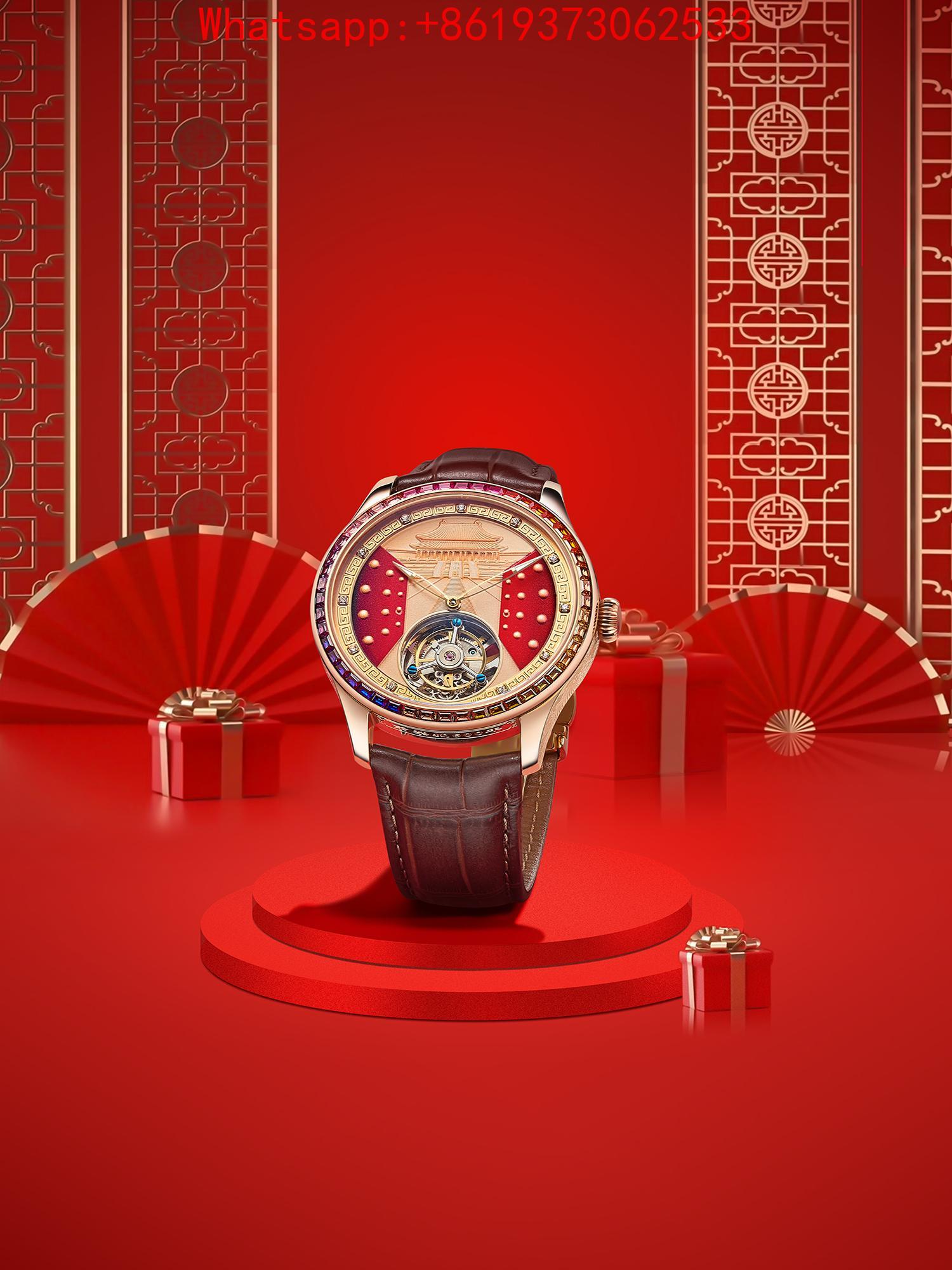 Men's watch with automatic mec - огляд і ціна Tourbillon Movement Watch