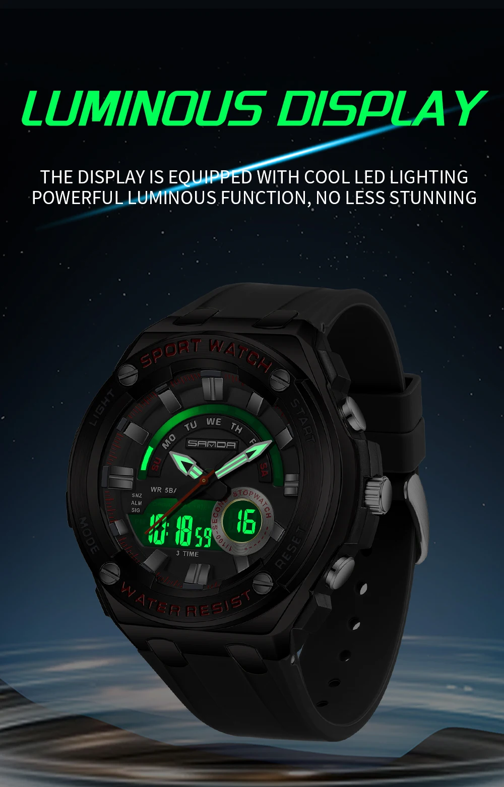 SANDA New Hot Selling Men's El - огляд і ціна Luxury Watch Shop