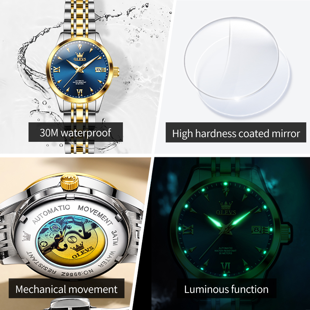 OLEVS 9956 Womens Watch Luxury - огляд і ціна Luxury Watch Moon Phase