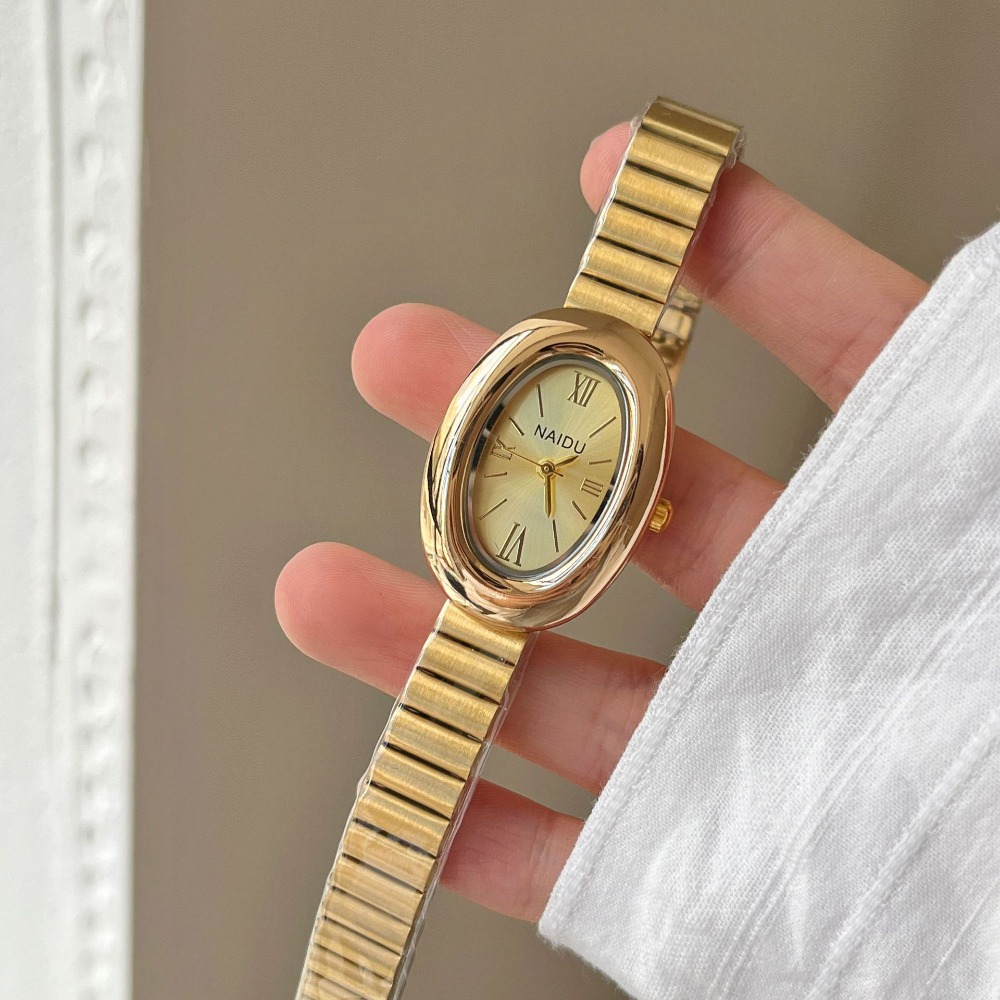 Luxury Brand Gold Oval Women Q - огляд і ціна Luxury Watch Green