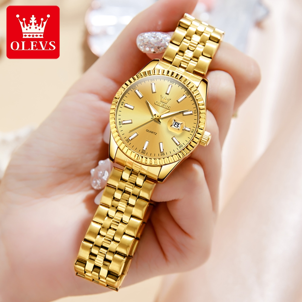 OLEVS 5593 Quartz Women's Watc - огляд і ціна Luxury Watch Green
