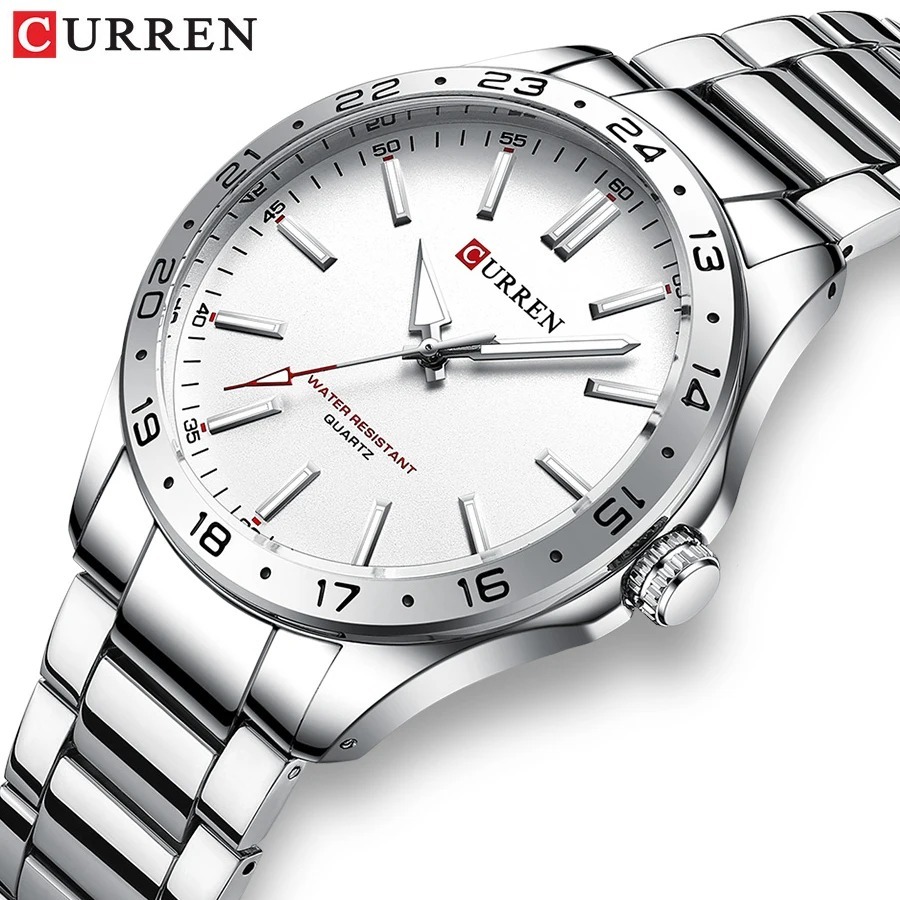 CURREN 8452 Silver White Gift  - огляд і ціна Luxury Watch Audemars Piguet