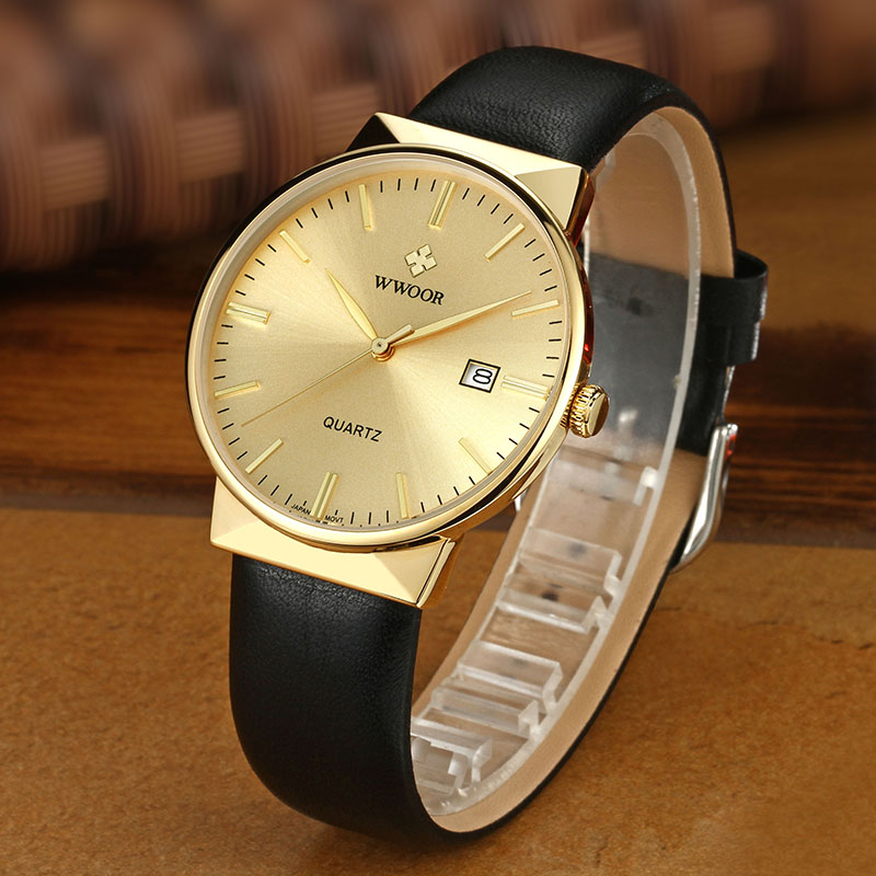 WWOOR Men's Watches Top Brand  - огляд і ціна Luxury Watch All Black