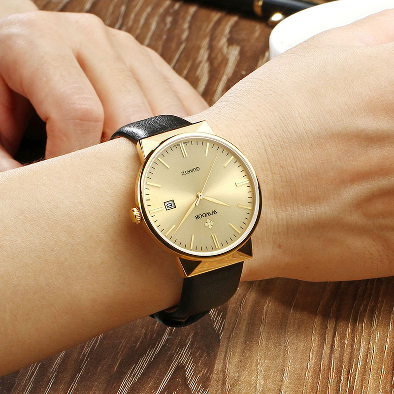 WWOOR Men's Watches Top Brand  - огляд і ціна Luxury Watch All Black