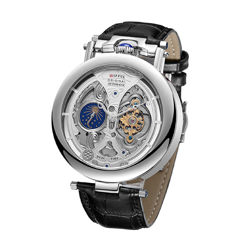 DIFFUL Luxury Big Skeleton Dia - огляд і ціна Tourbillon Movement Watch