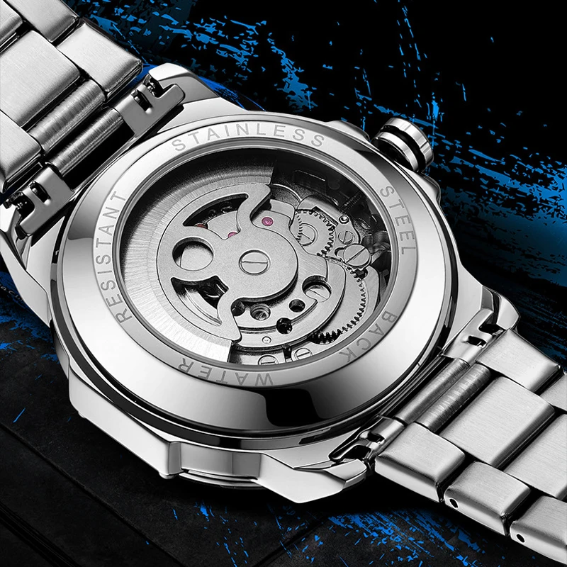 ABORNI 9039 Unique Design Skel - огляд і ціна Tourbillon Movement Watch