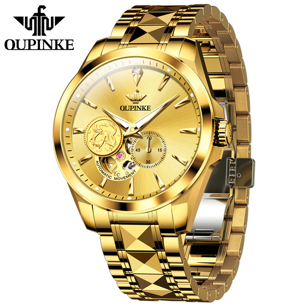 OUPINKE Men's Watches Top Bran - огляд і ціна Luxury Watch Brands Logo
