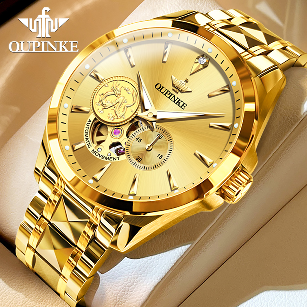 OUPINKE Men's Watches Top Bran - огляд і ціна Luxury Watch Brands Logo
