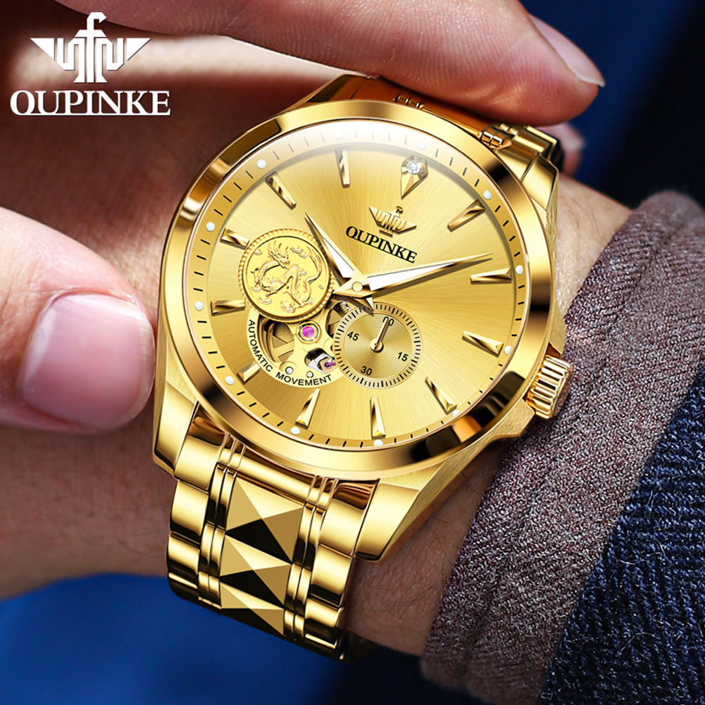 OUPINKE Men's Watches Top Bran - огляд і ціна Luxury Watch Brands Logo