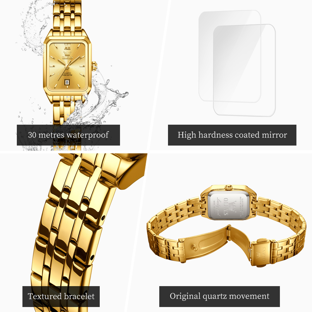 OLEVS Luxury Top Brand Women's - огляд і ціна Luxury Watch Green