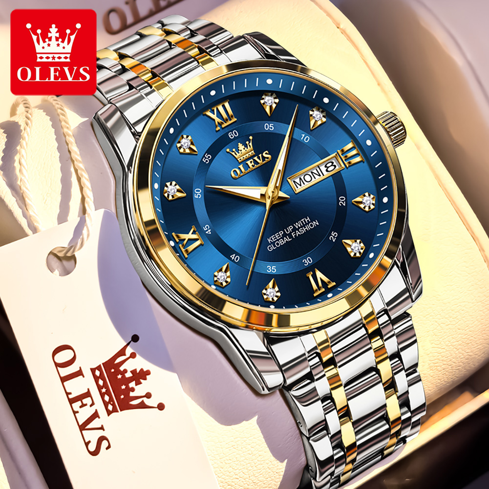 OLEVS Brand Fashion men's watc - огляд і ціна Luxury Watch For Men
