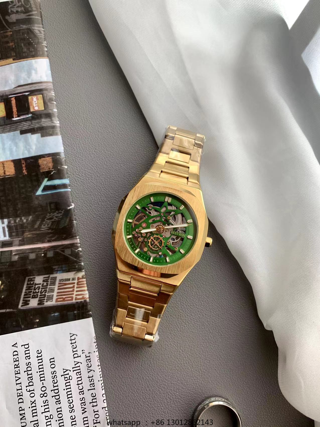 Steel strip waterproof persona - огляд і ціна Luxury Watch Green