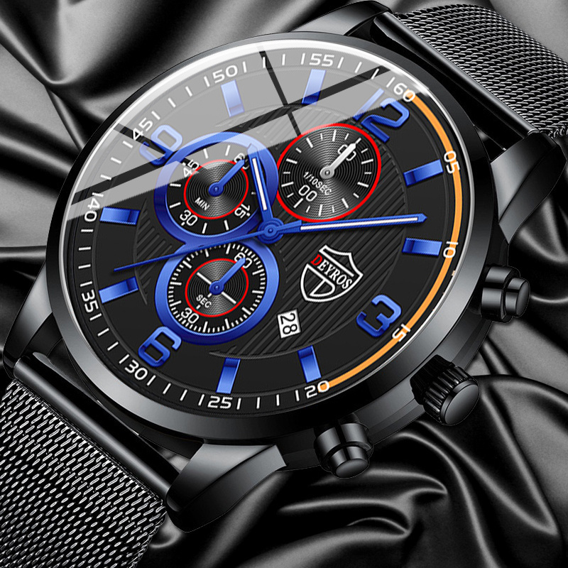 Luxury Men's Quartz Wrist Watc - огляд і ціна Luxury Watch All Black