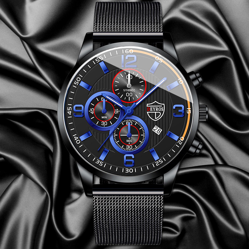 Luxury Men's Quartz Wrist Watc - огляд і ціна Luxury Watch All Black