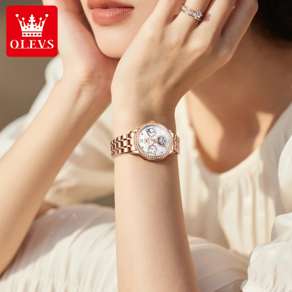 OLEVS Women's Watches Top Bran - огляд і ціна Luxury Watch Moon Phase