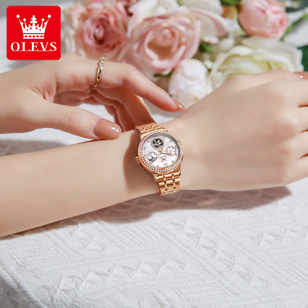 OLEVS Women's Watches Top Bran - огляд і ціна Luxury Watch Moon Phase