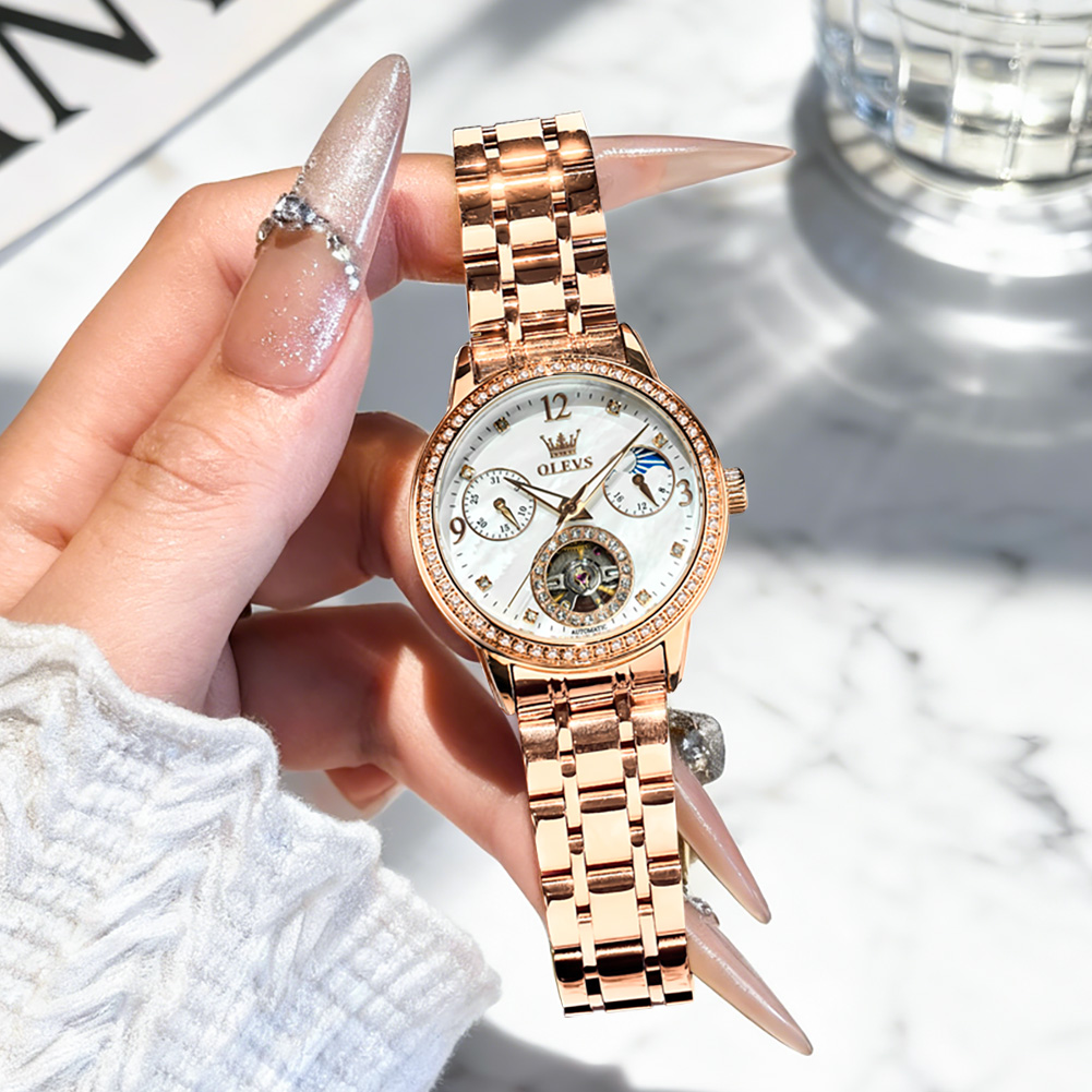 OLEVS Women's Watches Top Bran - огляд і ціна Luxury Watch Moon Phase