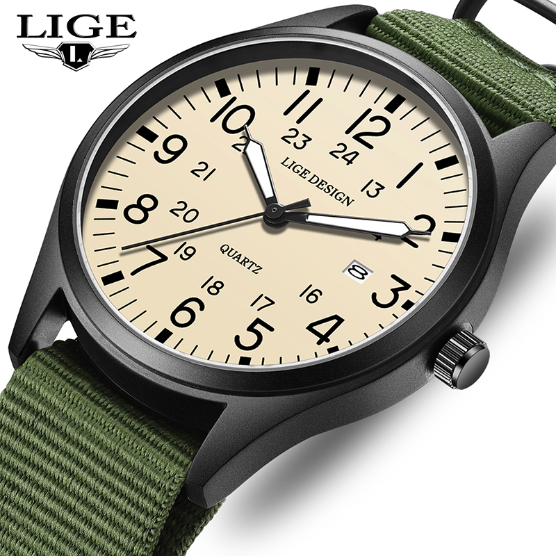 LIGE 2025 TOP NEW quartz wrist - огляд і ціна Luxury Watch Green