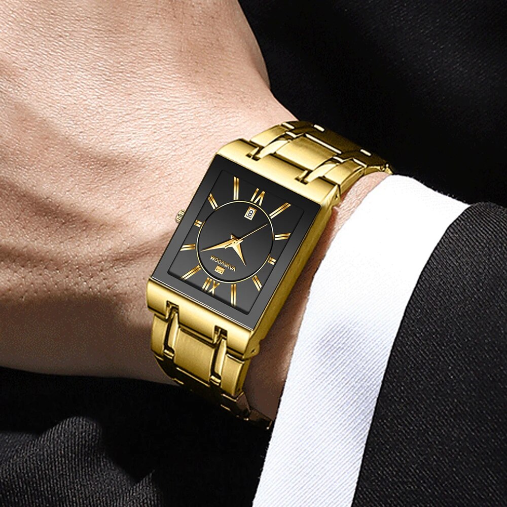 Men Business Watch Simple Desi - огляд і ціна Luxury Watch All Black