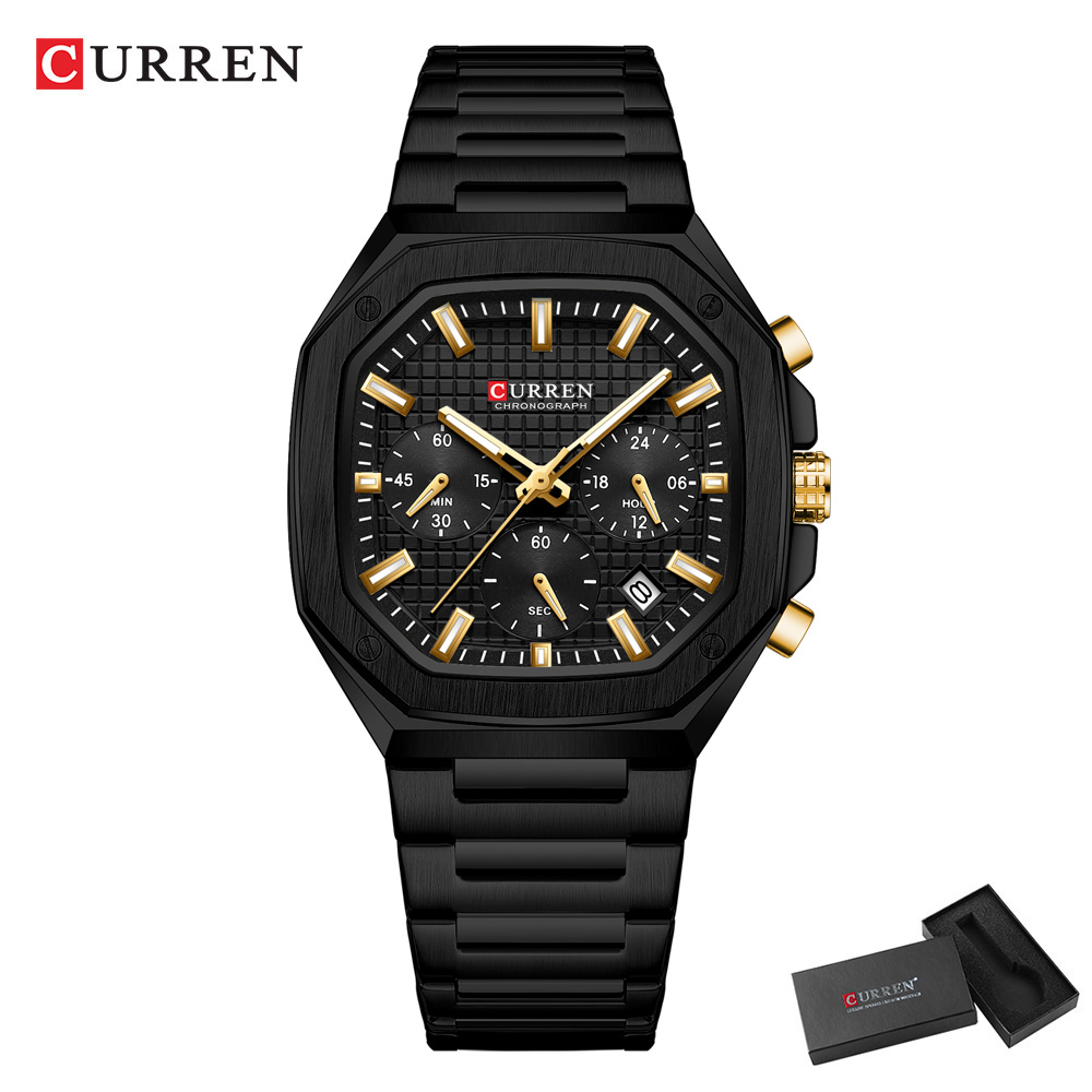 CURREN Luxury Square Chrono Wa - огляд і ціна Luxury Watch For Men