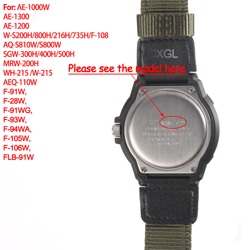 18mm Nylon Watch Strap for Cas - огляд і ціна Luxury Watch Casio