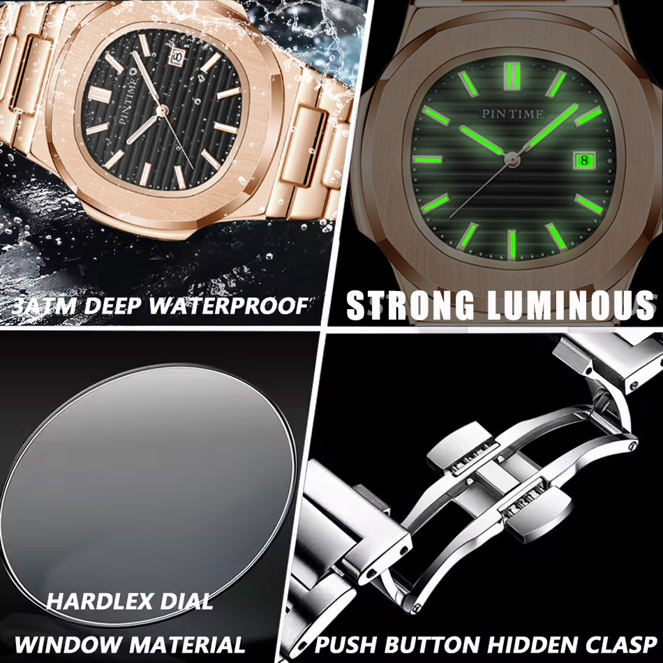 Luxury Men Wristwatch Business - огляд і ціна Luxury Watch All Black
