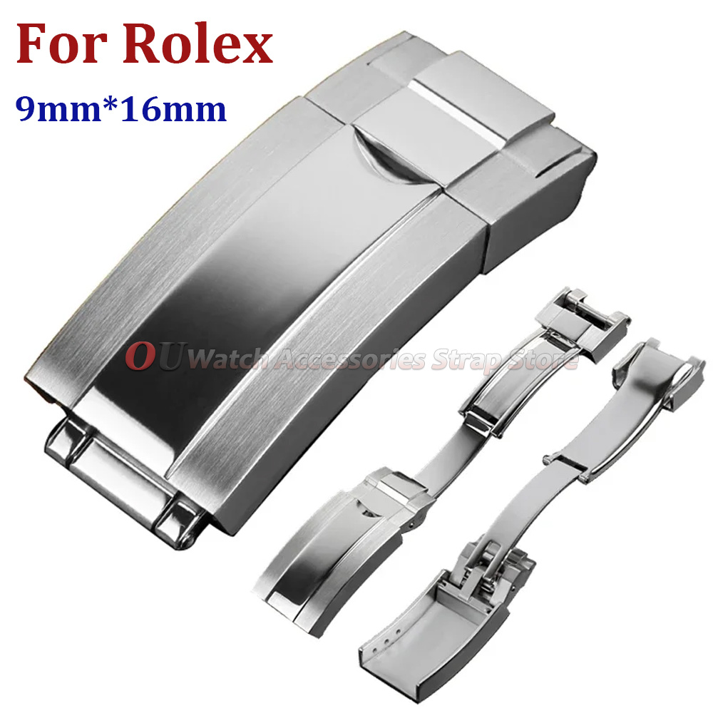 9mmx16mm Stainless Steel Deplo - огляд і ціна Luxury Watch Green